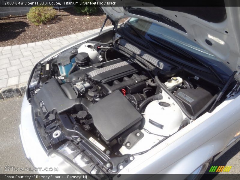 Titanium Silver Metallic / Black 2003 BMW 3 Series 330i Coupe