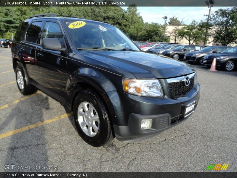 Monterey Gray Metallic / Dark Chocolate 2009 Mazda Tribute i Sport