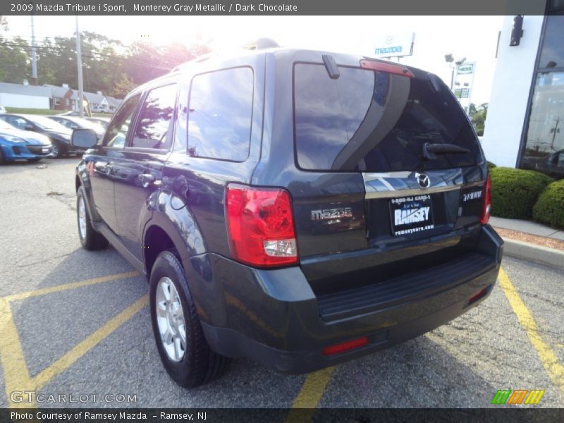 Monterey Gray Metallic / Dark Chocolate 2009 Mazda Tribute i Sport