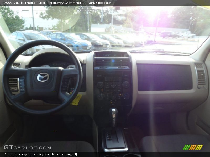 Monterey Gray Metallic / Dark Chocolate 2009 Mazda Tribute i Sport