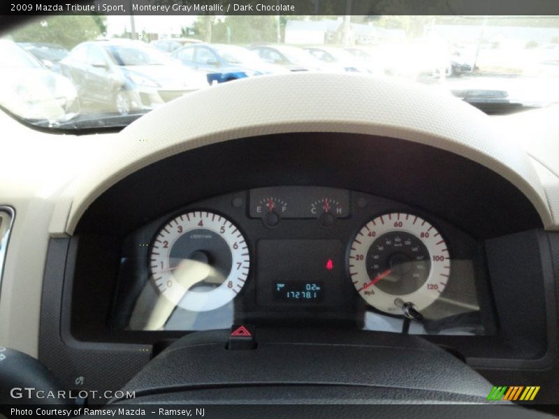 Monterey Gray Metallic / Dark Chocolate 2009 Mazda Tribute i Sport