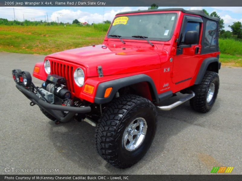 Flame Red / Dark Slate Gray 2006 Jeep Wrangler X 4x4