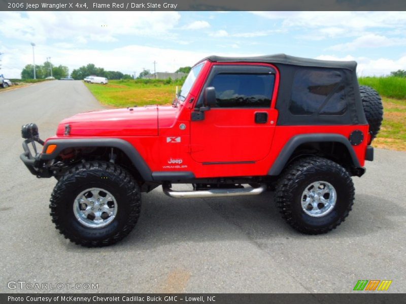 Flame Red / Dark Slate Gray 2006 Jeep Wrangler X 4x4