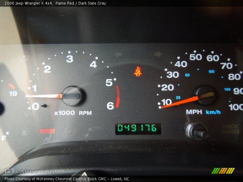 Flame Red / Dark Slate Gray 2006 Jeep Wrangler X 4x4