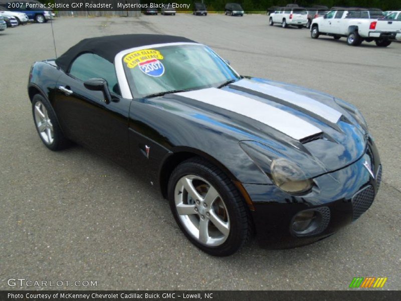 Mysterious Black / Ebony 2007 Pontiac Solstice GXP Roadster