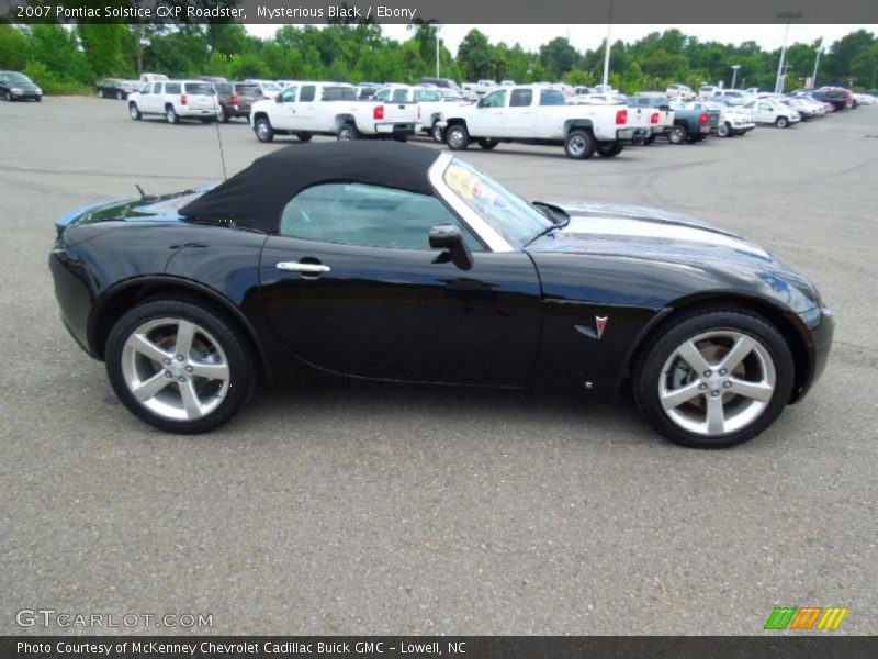 Mysterious Black / Ebony 2007 Pontiac Solstice GXP Roadster