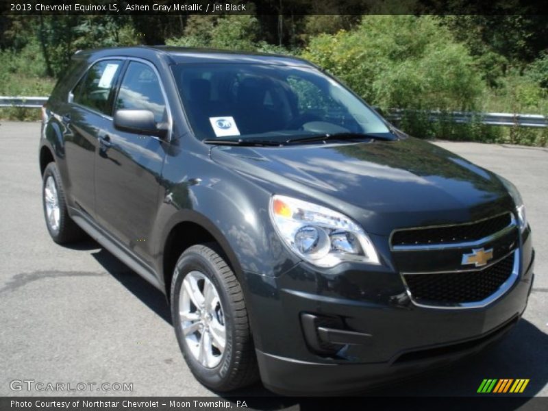 Ashen Gray Metallic / Jet Black 2013 Chevrolet Equinox LS