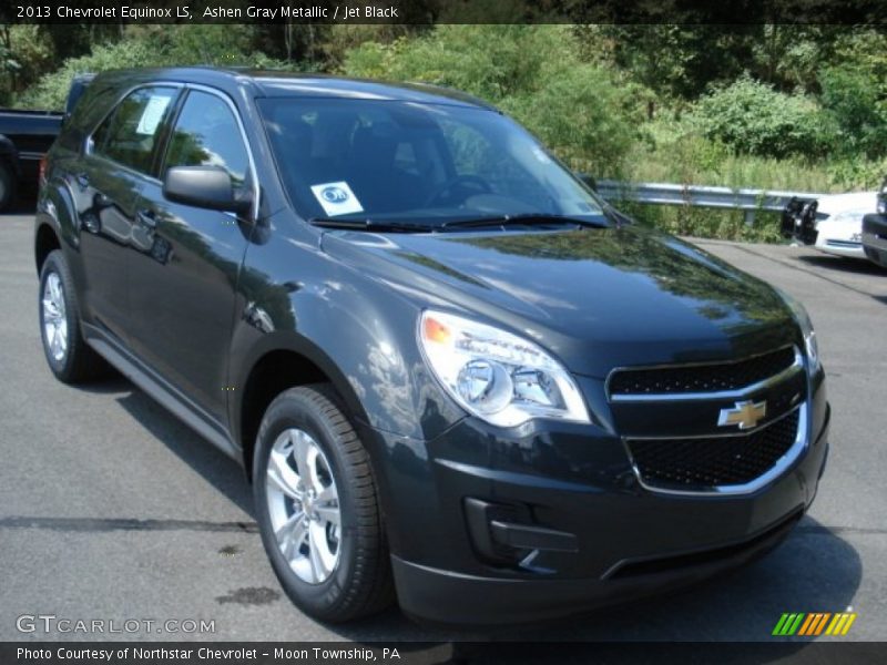 Ashen Gray Metallic / Jet Black 2013 Chevrolet Equinox LS