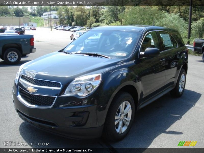Ashen Gray Metallic / Jet Black 2013 Chevrolet Equinox LS
