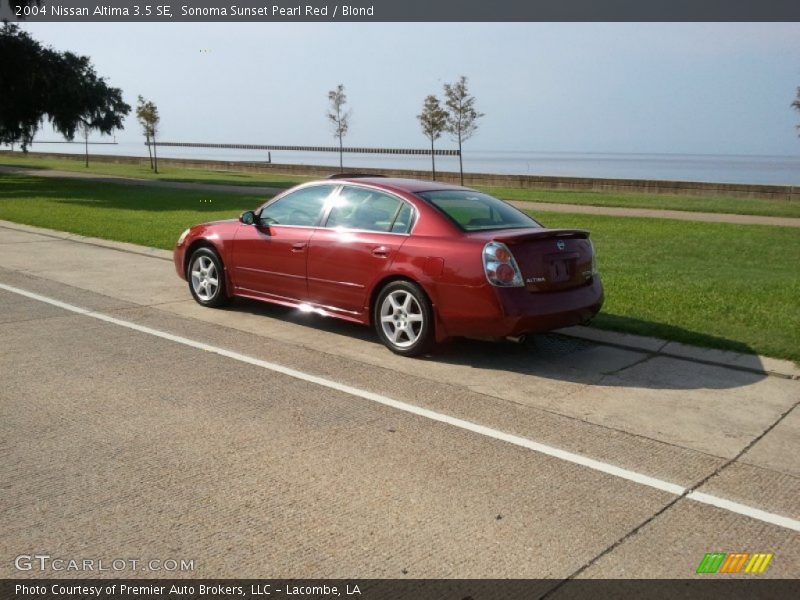 Sonoma Sunset Pearl Red / Blond 2004 Nissan Altima 3.5 SE