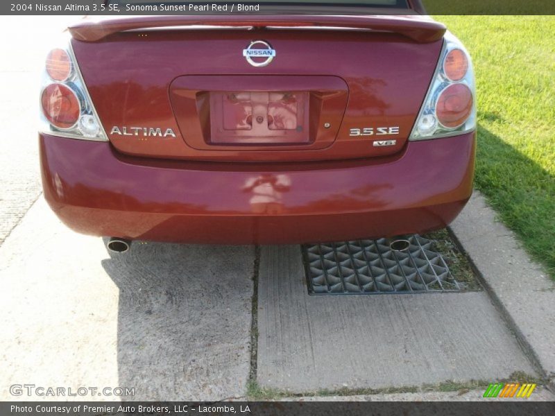 Sonoma Sunset Pearl Red / Blond 2004 Nissan Altima 3.5 SE
