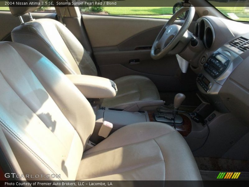 Sonoma Sunset Pearl Red / Blond 2004 Nissan Altima 3.5 SE