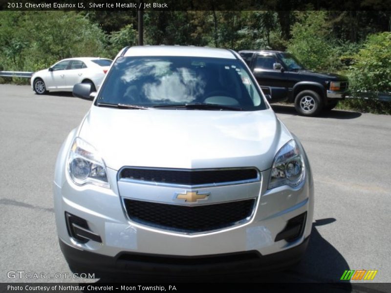Silver Ice Metallic / Jet Black 2013 Chevrolet Equinox LS
