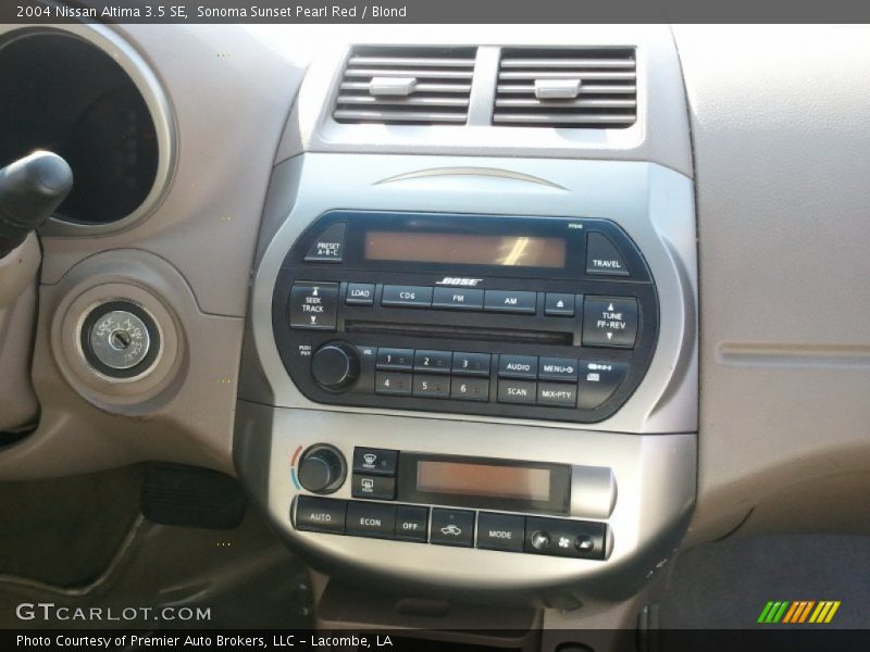 Sonoma Sunset Pearl Red / Blond 2004 Nissan Altima 3.5 SE