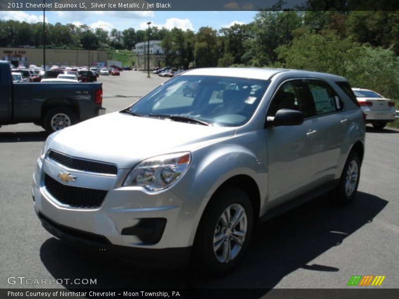 Silver Ice Metallic / Jet Black 2013 Chevrolet Equinox LS