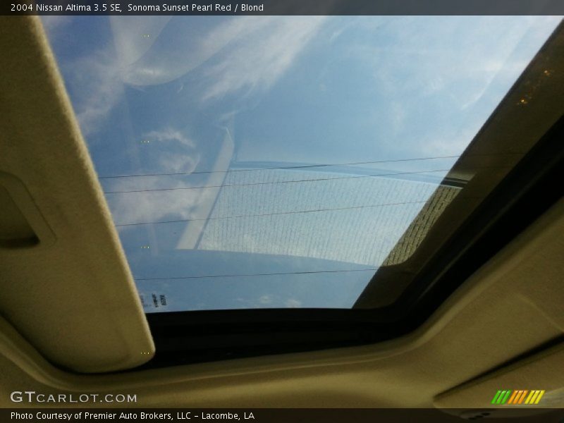 Sonoma Sunset Pearl Red / Blond 2004 Nissan Altima 3.5 SE