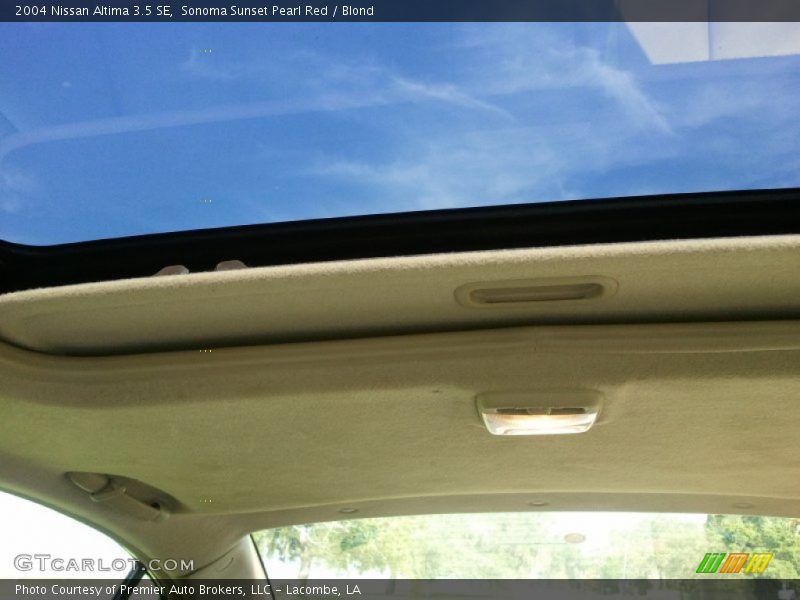 Sonoma Sunset Pearl Red / Blond 2004 Nissan Altima 3.5 SE