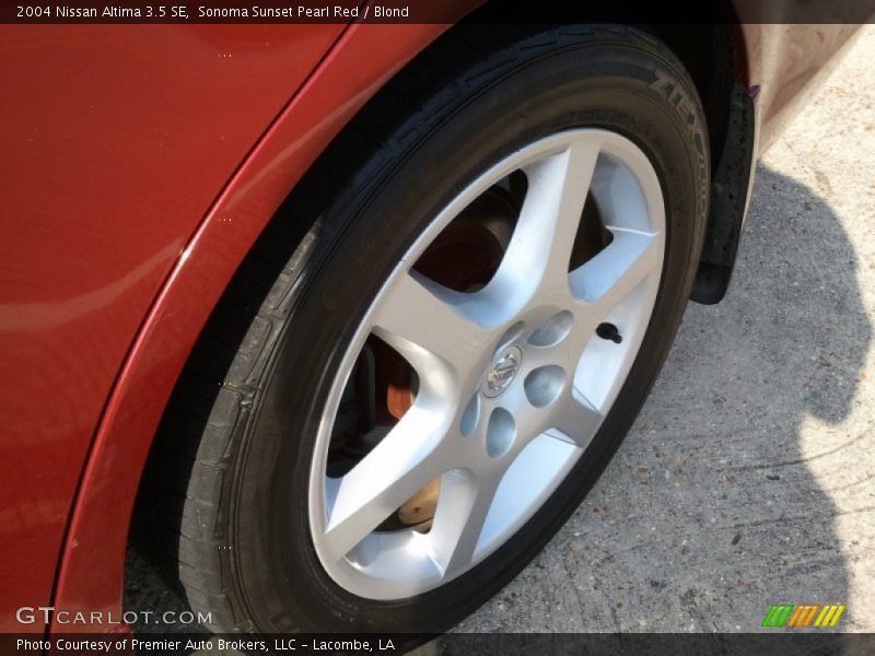 Sonoma Sunset Pearl Red / Blond 2004 Nissan Altima 3.5 SE