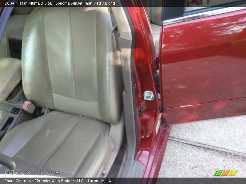 Sonoma Sunset Pearl Red / Blond 2004 Nissan Altima 3.5 SE