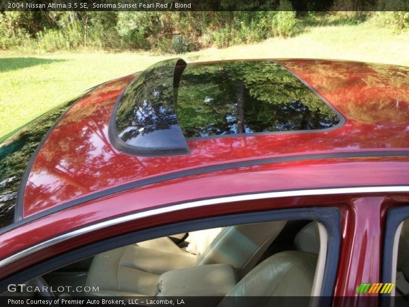 Sonoma Sunset Pearl Red / Blond 2004 Nissan Altima 3.5 SE