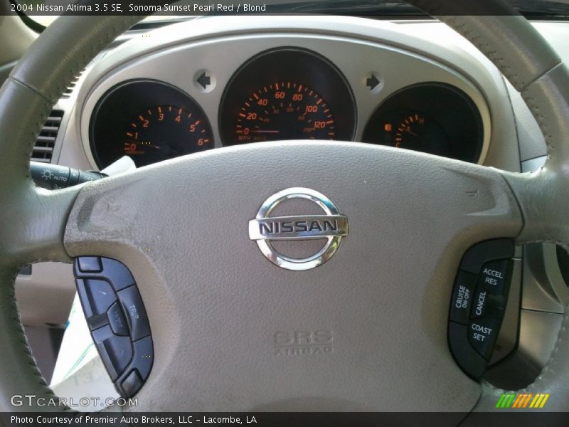 Sonoma Sunset Pearl Red / Blond 2004 Nissan Altima 3.5 SE