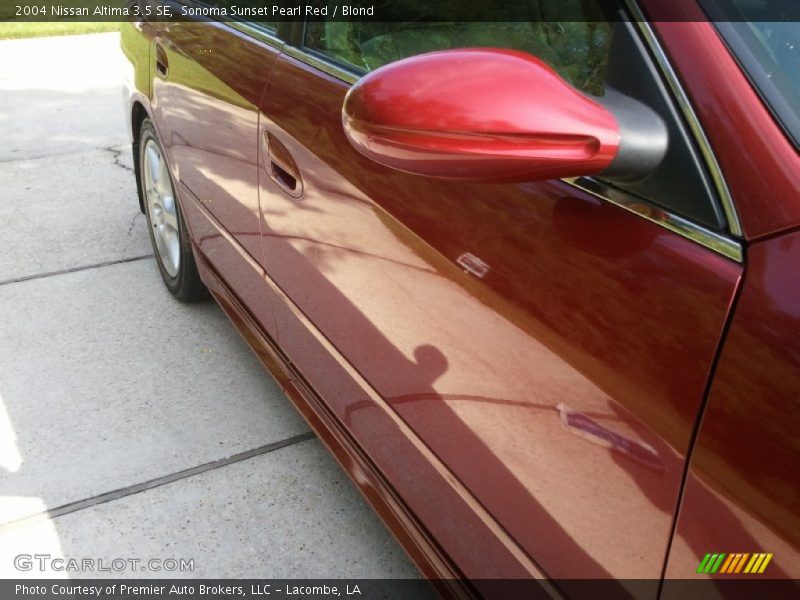 Sonoma Sunset Pearl Red / Blond 2004 Nissan Altima 3.5 SE