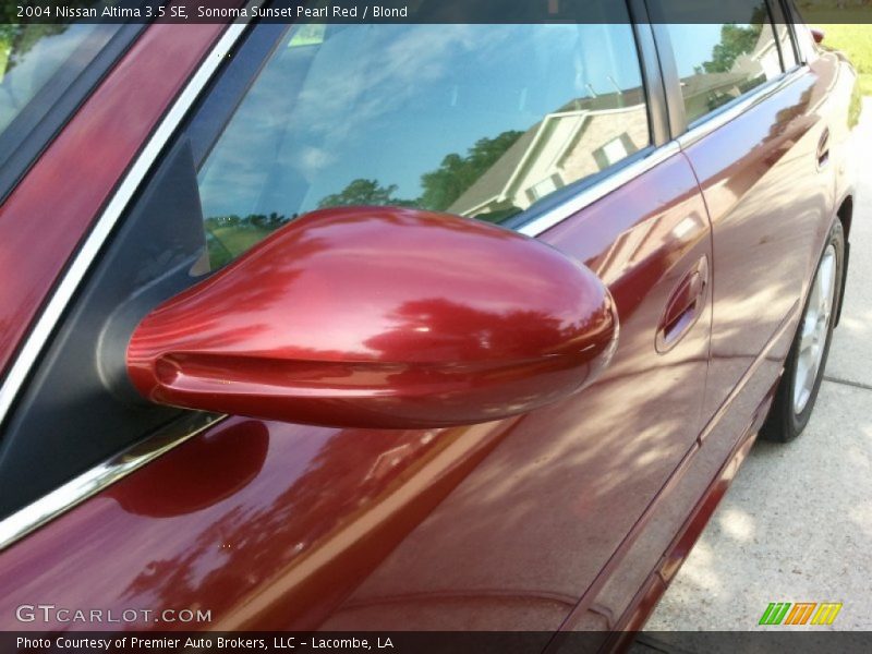 Sonoma Sunset Pearl Red / Blond 2004 Nissan Altima 3.5 SE