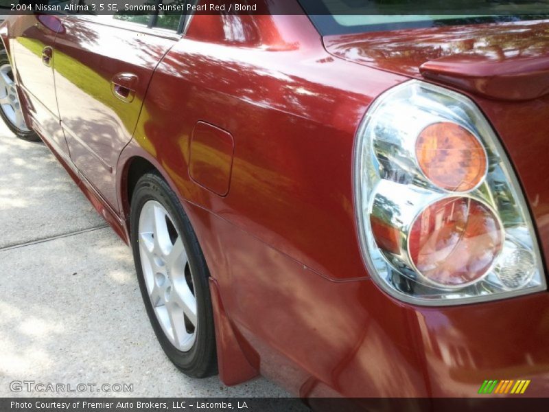 Sonoma Sunset Pearl Red / Blond 2004 Nissan Altima 3.5 SE