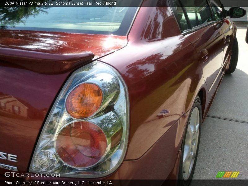 Sonoma Sunset Pearl Red / Blond 2004 Nissan Altima 3.5 SE