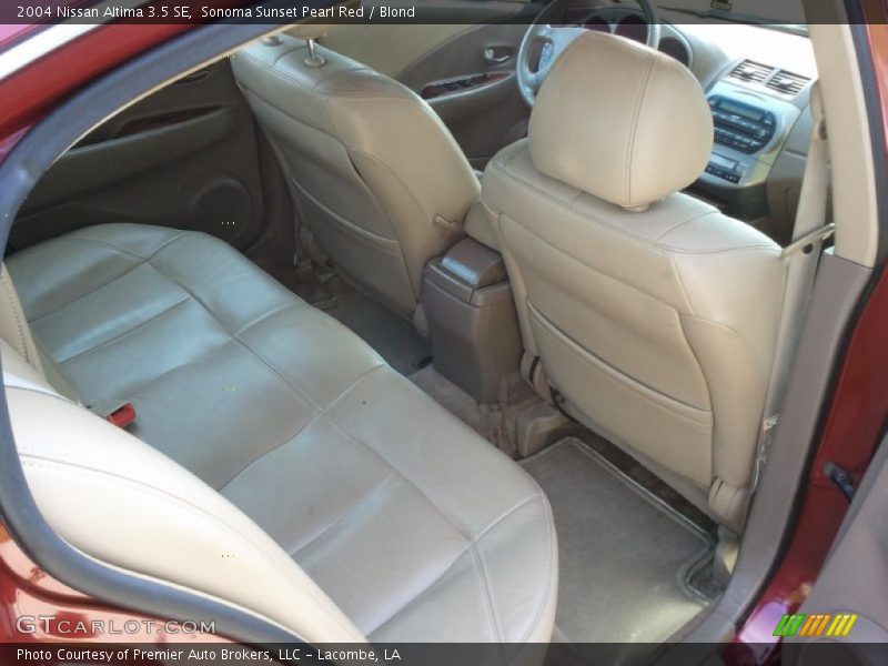 Sonoma Sunset Pearl Red / Blond 2004 Nissan Altima 3.5 SE