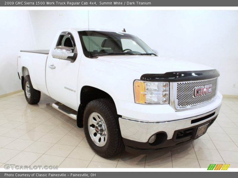 Summit White / Dark Titanium 2009 GMC Sierra 1500 Work Truck Regular Cab 4x4
