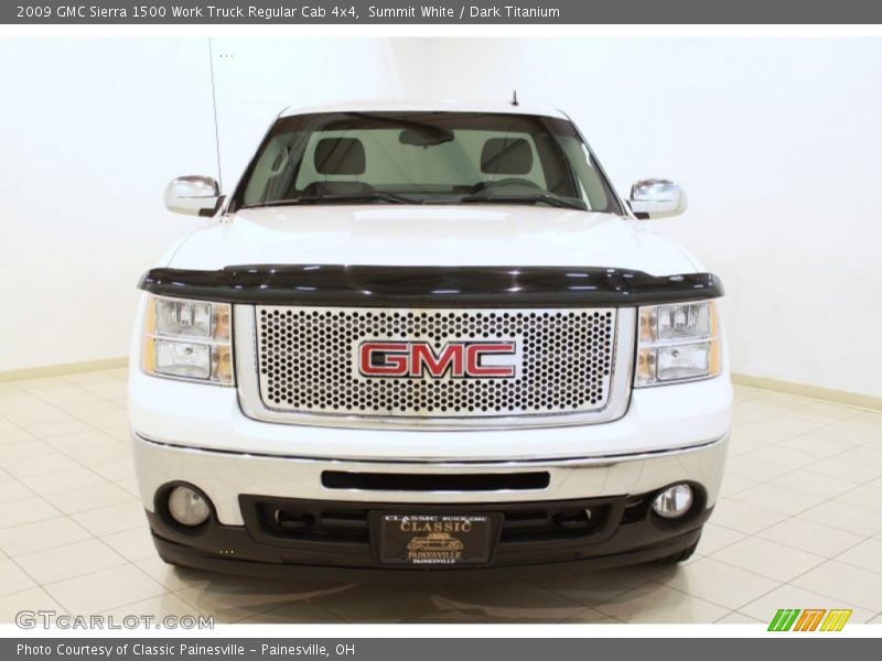 Summit White / Dark Titanium 2009 GMC Sierra 1500 Work Truck Regular Cab 4x4