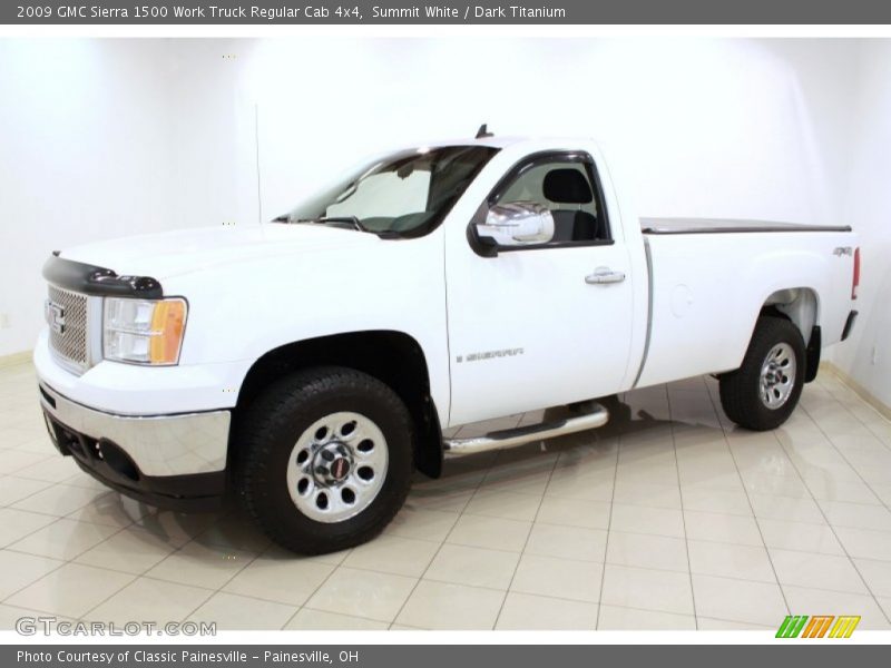 Summit White / Dark Titanium 2009 GMC Sierra 1500 Work Truck Regular Cab 4x4