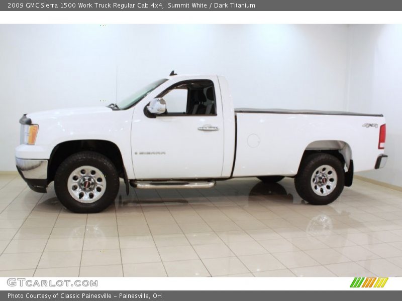 Summit White / Dark Titanium 2009 GMC Sierra 1500 Work Truck Regular Cab 4x4