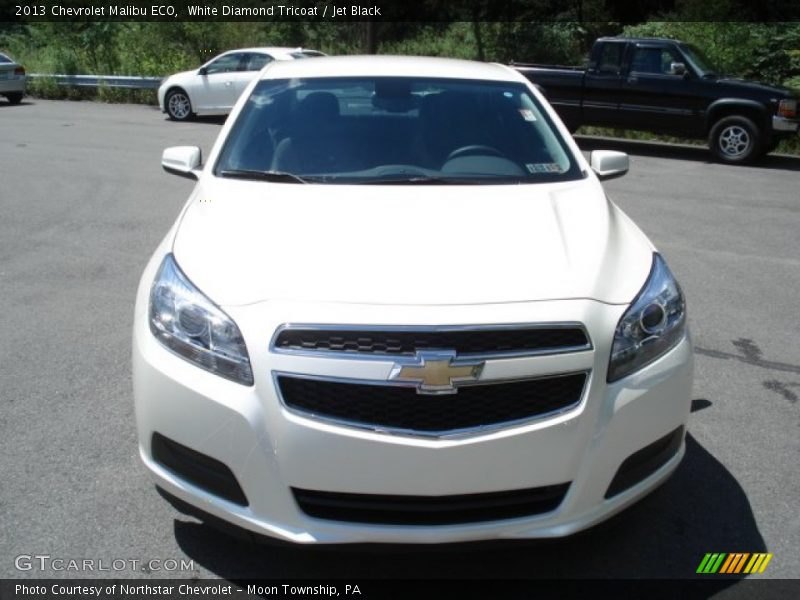 White Diamond Tricoat / Jet Black 2013 Chevrolet Malibu ECO