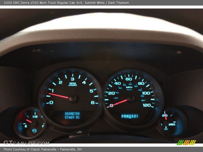 Summit White / Dark Titanium 2009 GMC Sierra 1500 Work Truck Regular Cab 4x4