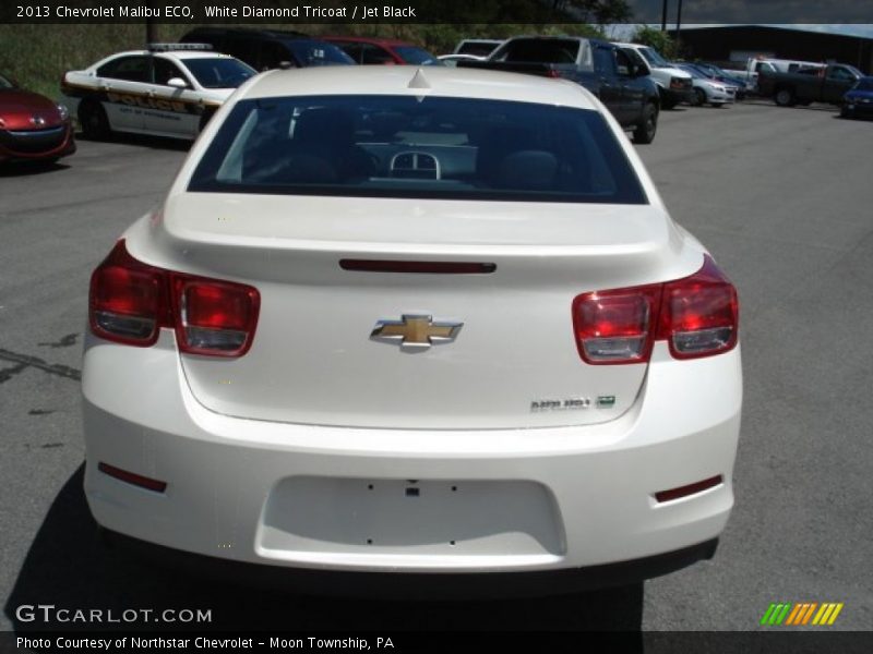 White Diamond Tricoat / Jet Black 2013 Chevrolet Malibu ECO