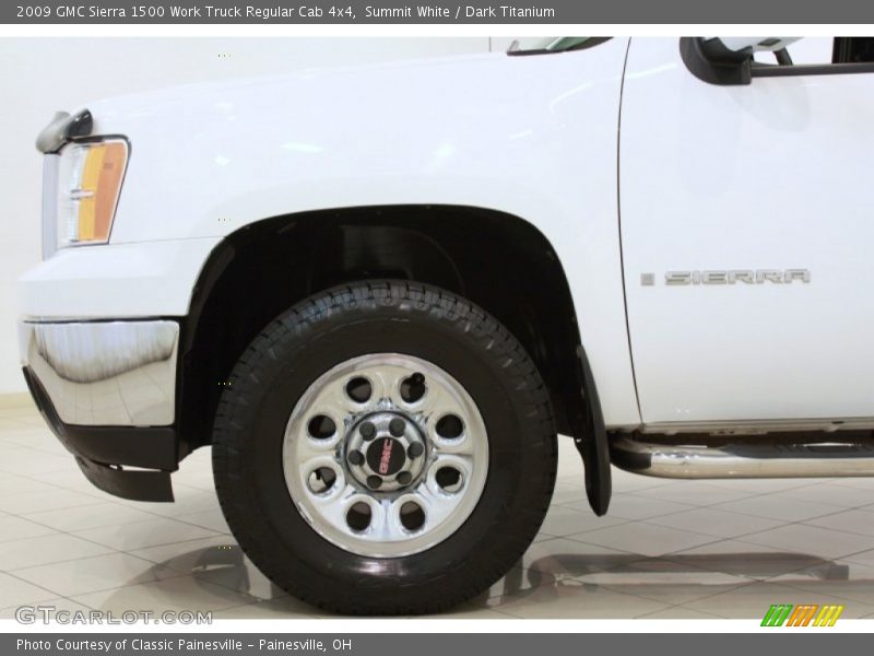 Summit White / Dark Titanium 2009 GMC Sierra 1500 Work Truck Regular Cab 4x4