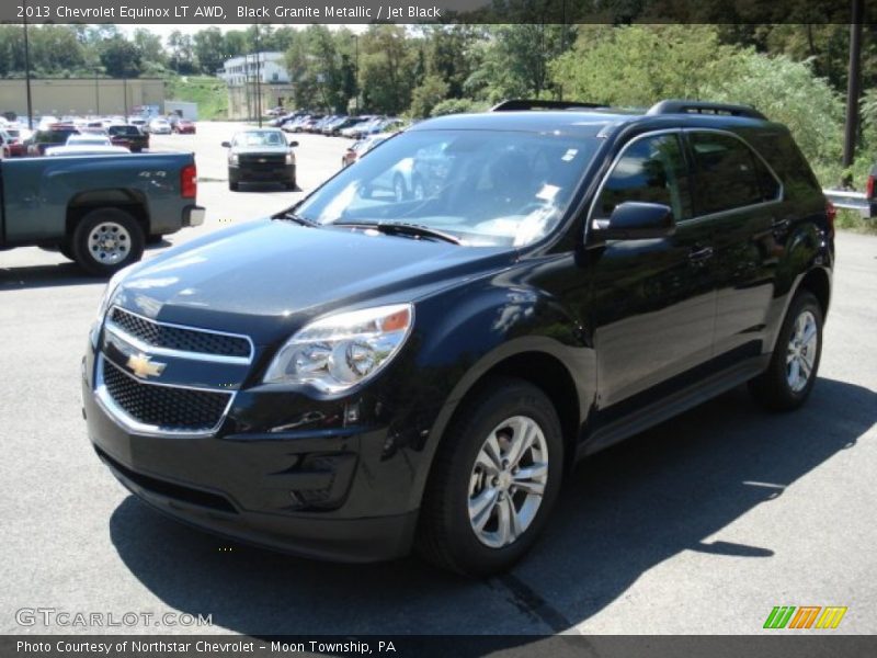 Black Granite Metallic / Jet Black 2013 Chevrolet Equinox LT AWD