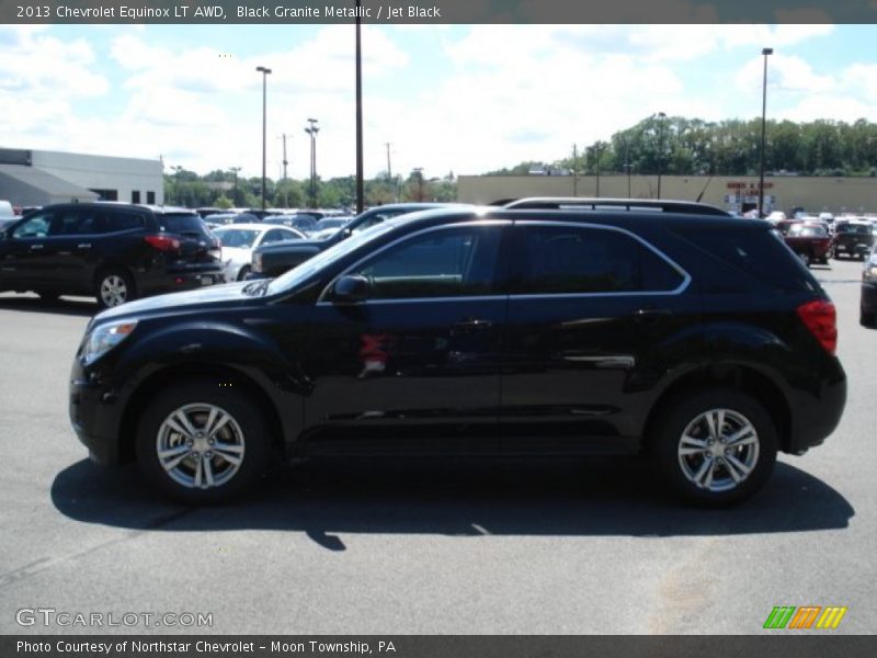 Black Granite Metallic / Jet Black 2013 Chevrolet Equinox LT AWD