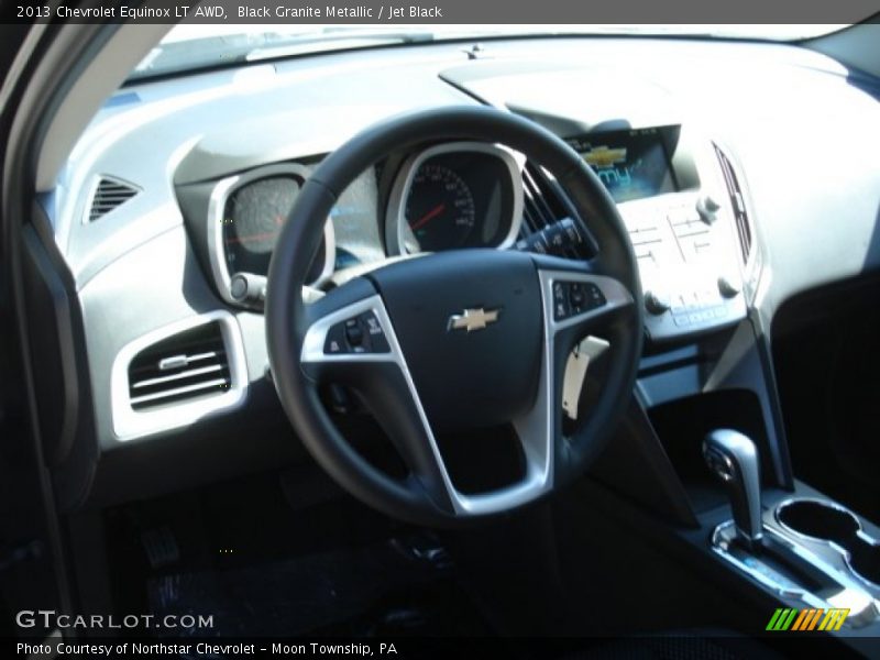 Black Granite Metallic / Jet Black 2013 Chevrolet Equinox LT AWD