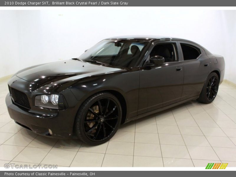 Brilliant Black Crystal Pearl / Dark Slate Gray 2010 Dodge Charger SXT