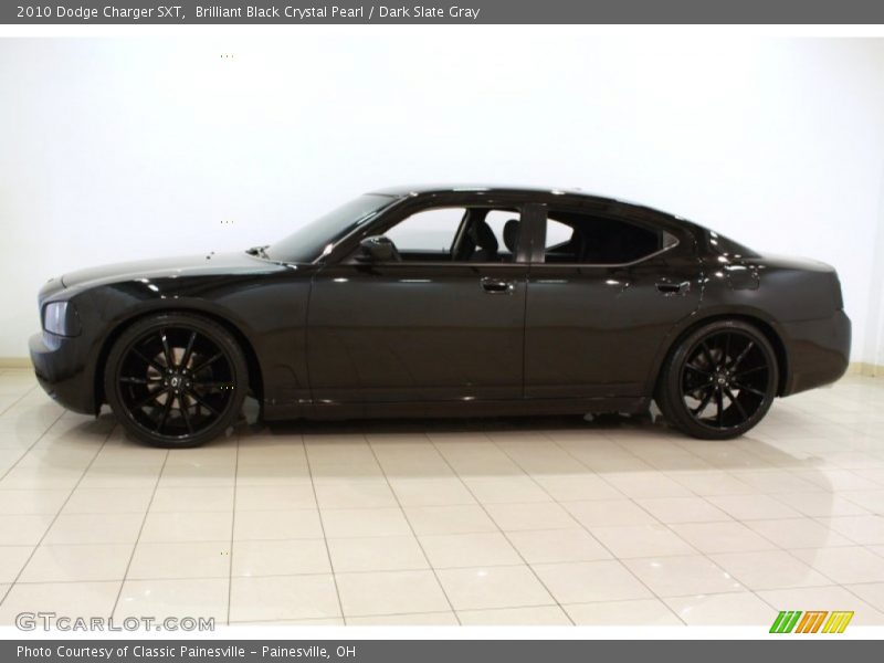 Brilliant Black Crystal Pearl / Dark Slate Gray 2010 Dodge Charger SXT