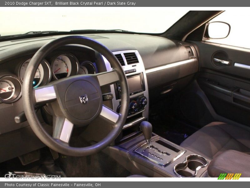Brilliant Black Crystal Pearl / Dark Slate Gray 2010 Dodge Charger SXT
