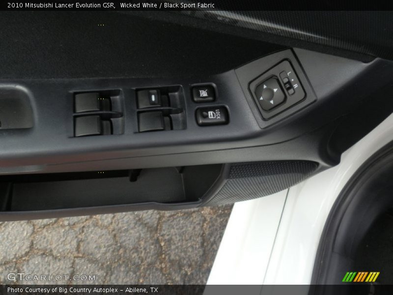 Wicked White / Black Sport Fabric 2010 Mitsubishi Lancer Evolution GSR