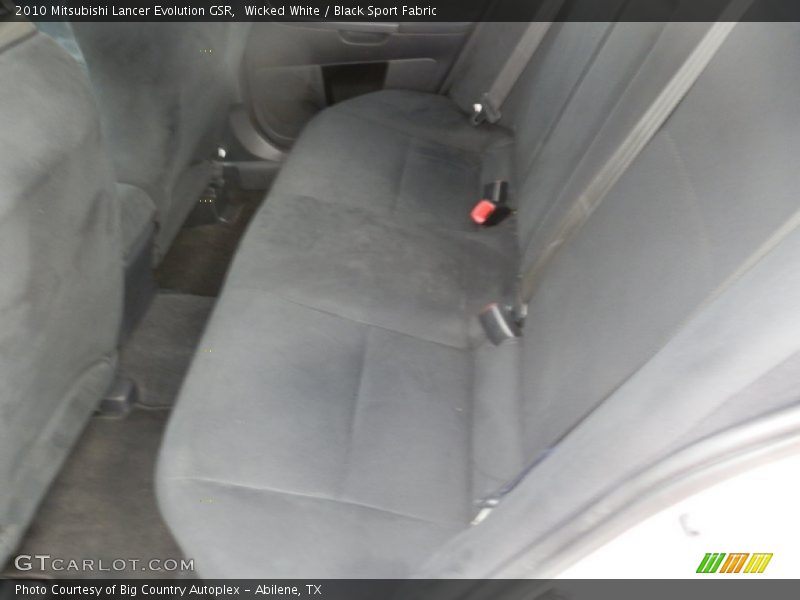 Wicked White / Black Sport Fabric 2010 Mitsubishi Lancer Evolution GSR