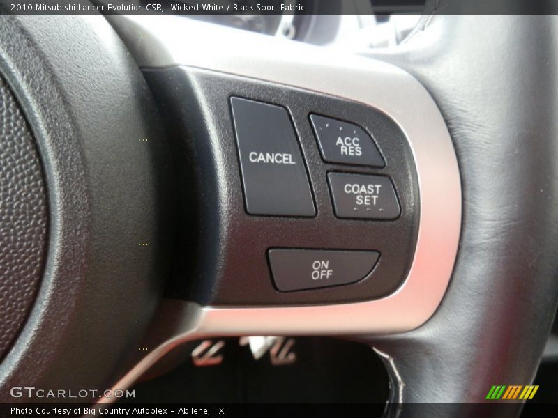 Wicked White / Black Sport Fabric 2010 Mitsubishi Lancer Evolution GSR