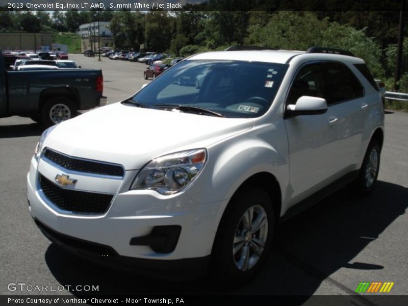 Summit White / Jet Black 2013 Chevrolet Equinox LT AWD