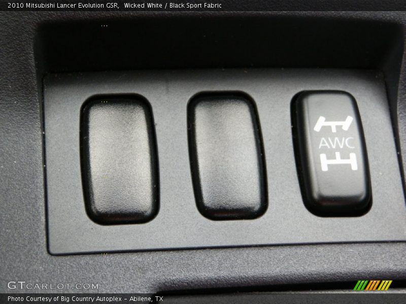 Wicked White / Black Sport Fabric 2010 Mitsubishi Lancer Evolution GSR