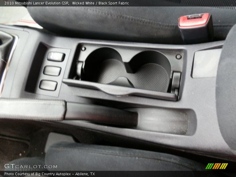 Wicked White / Black Sport Fabric 2010 Mitsubishi Lancer Evolution GSR
